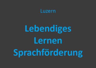 Lebendiges Lernen Sprachförderung